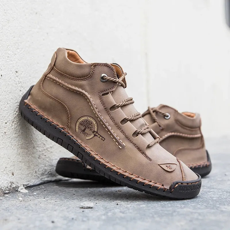 Retro Pigskin Boots