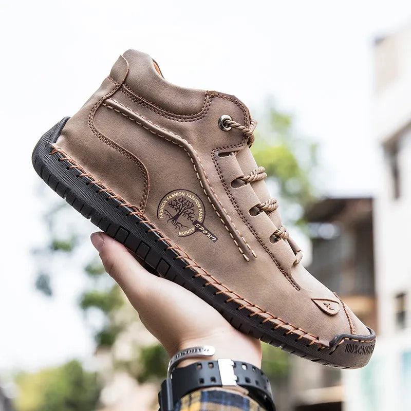 Retro Pigskin Boots
