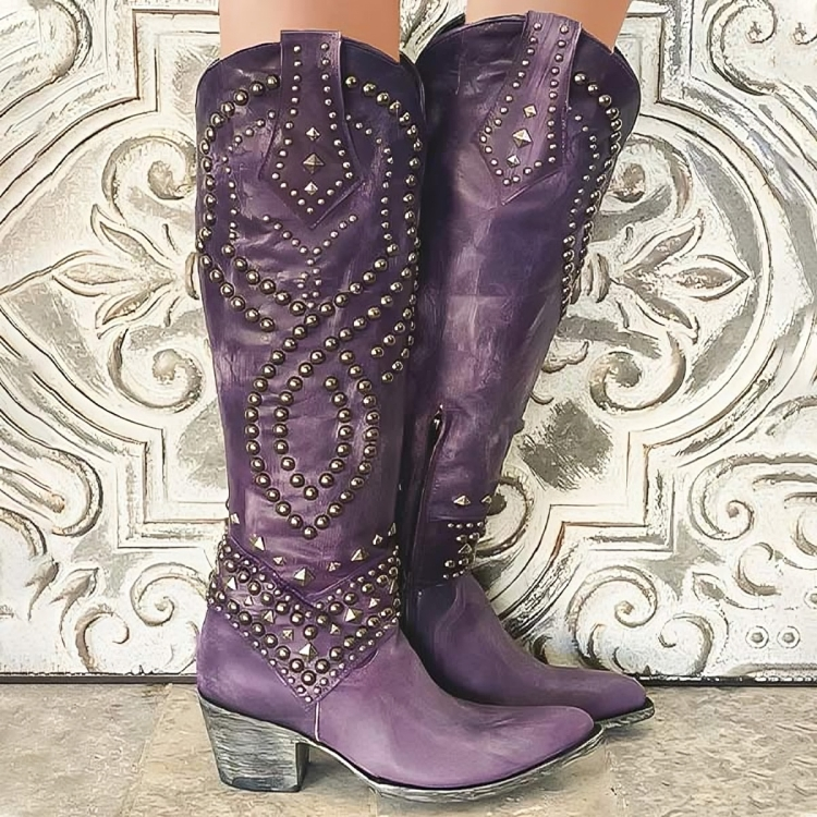 Addison | Western Knee-High Boots