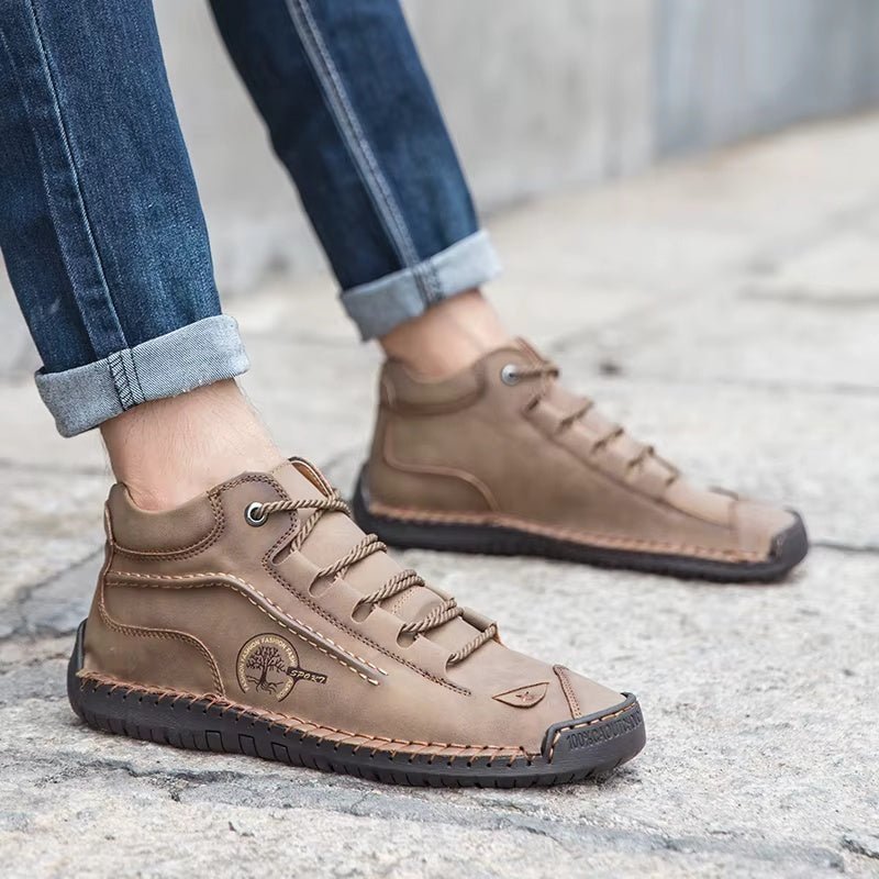 Retro Pigskin Boots