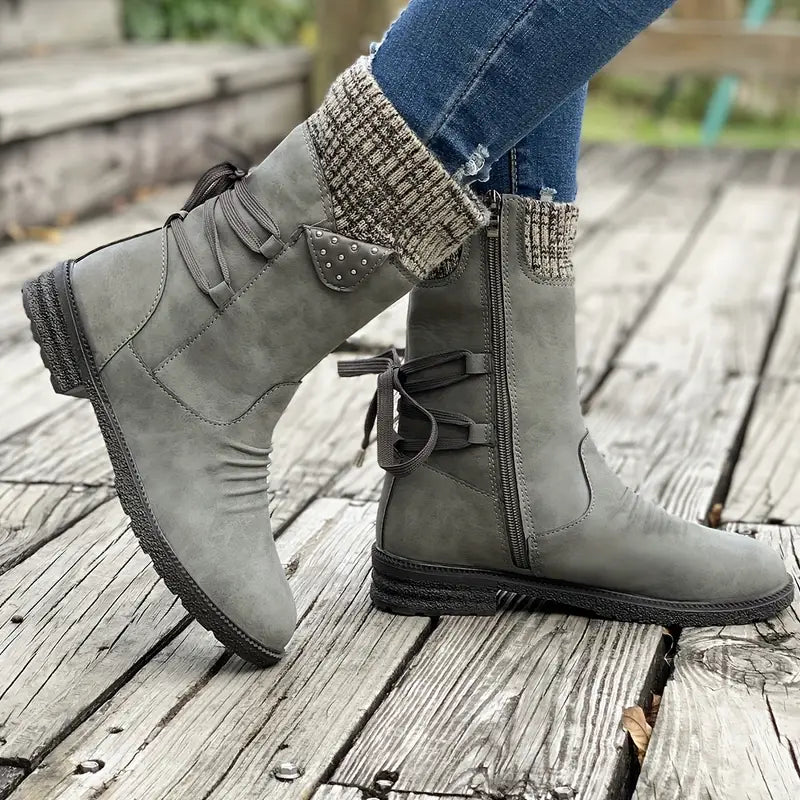 SELENE™ RETRO BLACK CHELSEA BOOTS