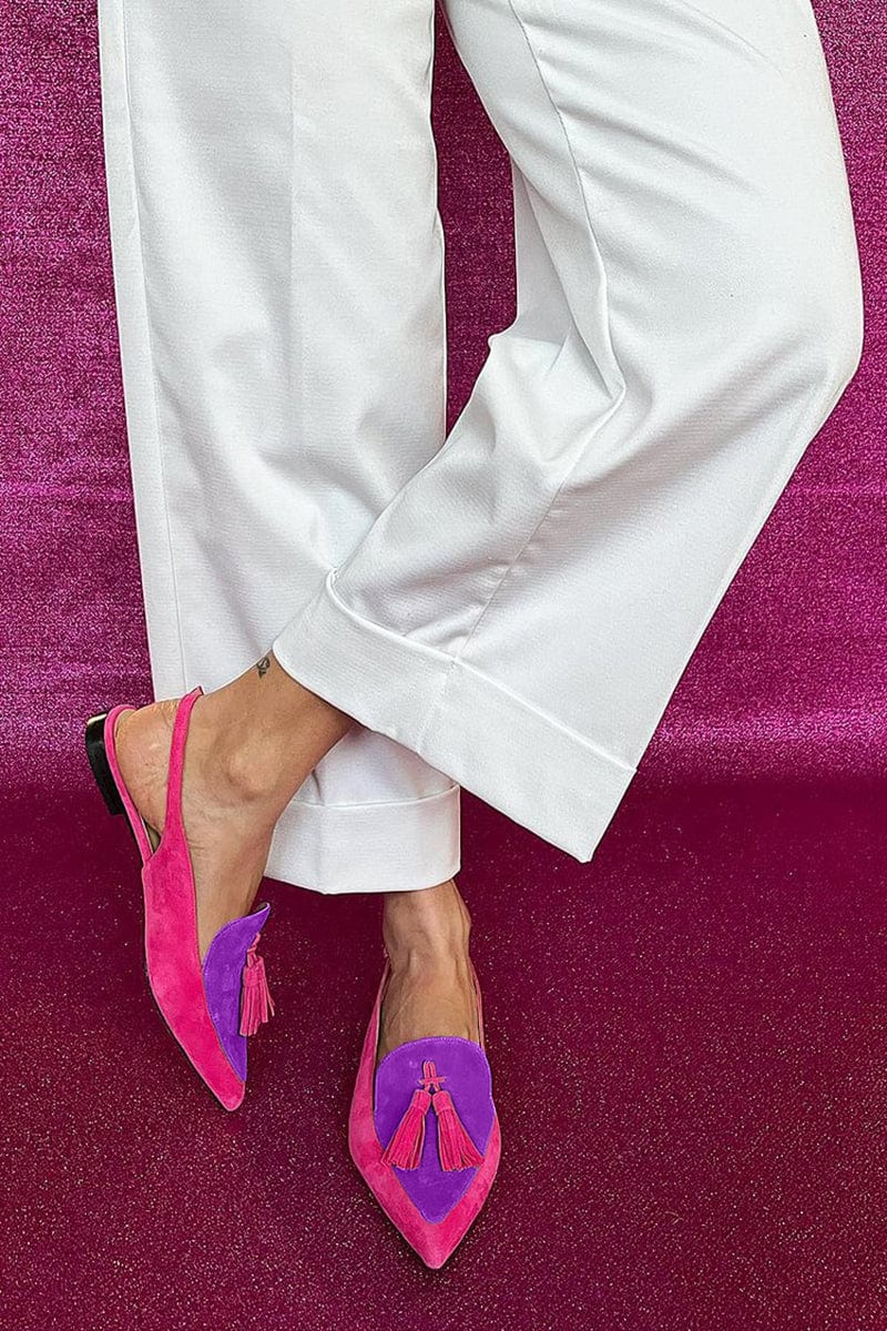 Tessa - Tassel Slingbacks