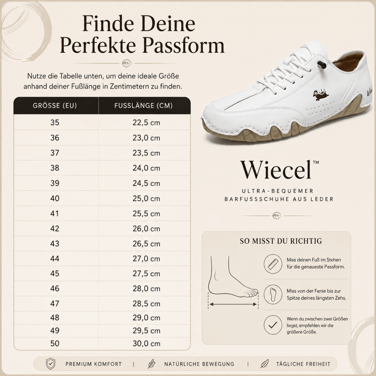Ultra - bequemer Barfußschuhe aus Leder Barfußschuhe